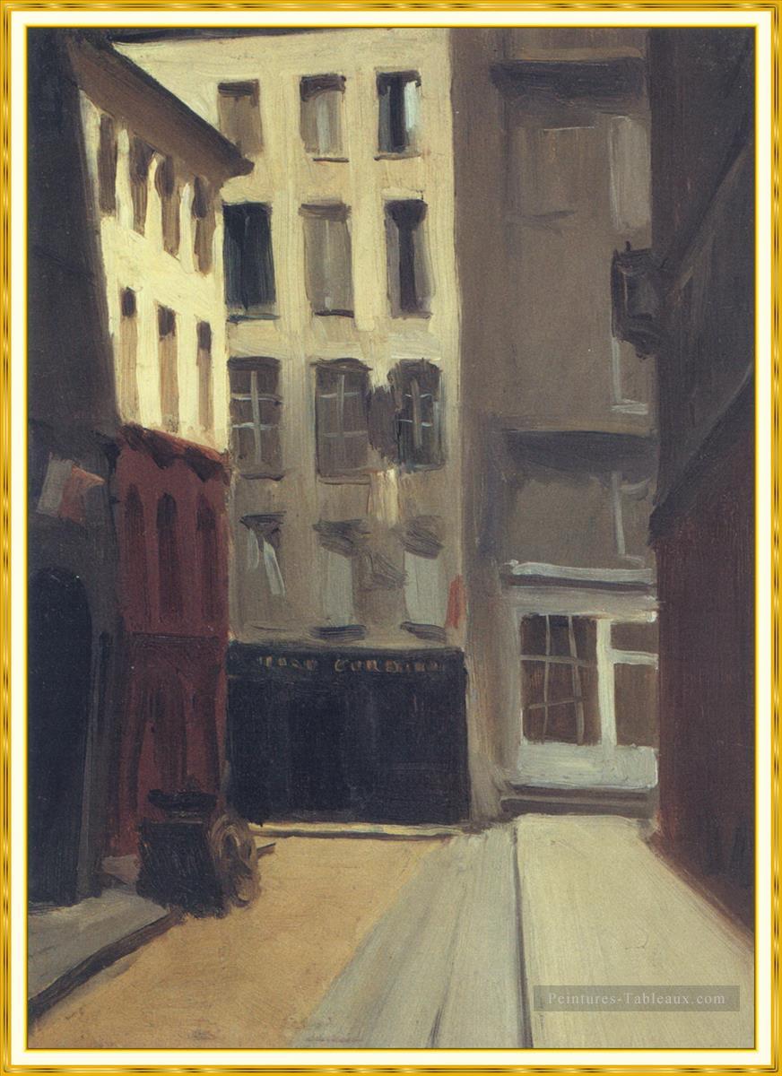 Paris rue Edward Hopper Peintures à l'huile